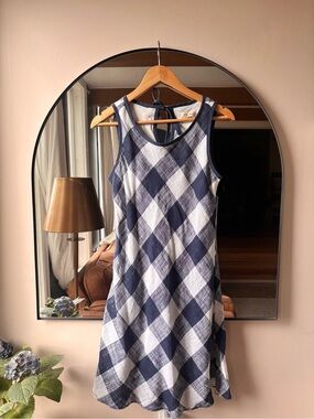 TRIBAL JEANS | linen sleeveless dress | size xs